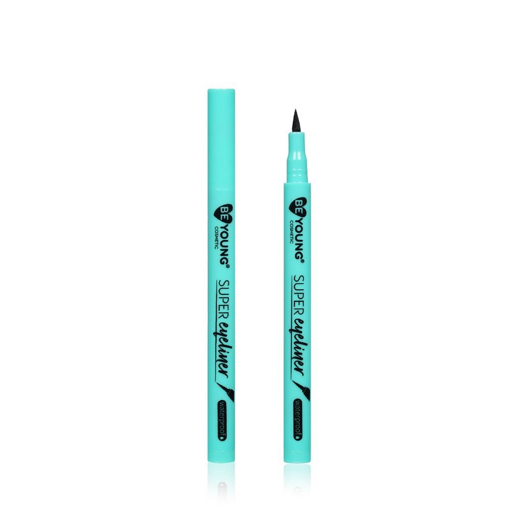 Подводка - фломастер для век BeYoung Super eyeliner Черная 0,5г. Фото 1.