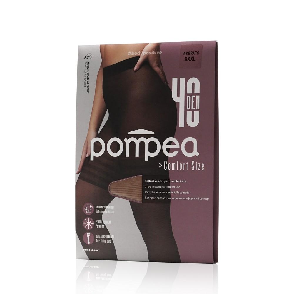 Женские колготки Pompea Comfort Size 40den Ambrato 7 размер.