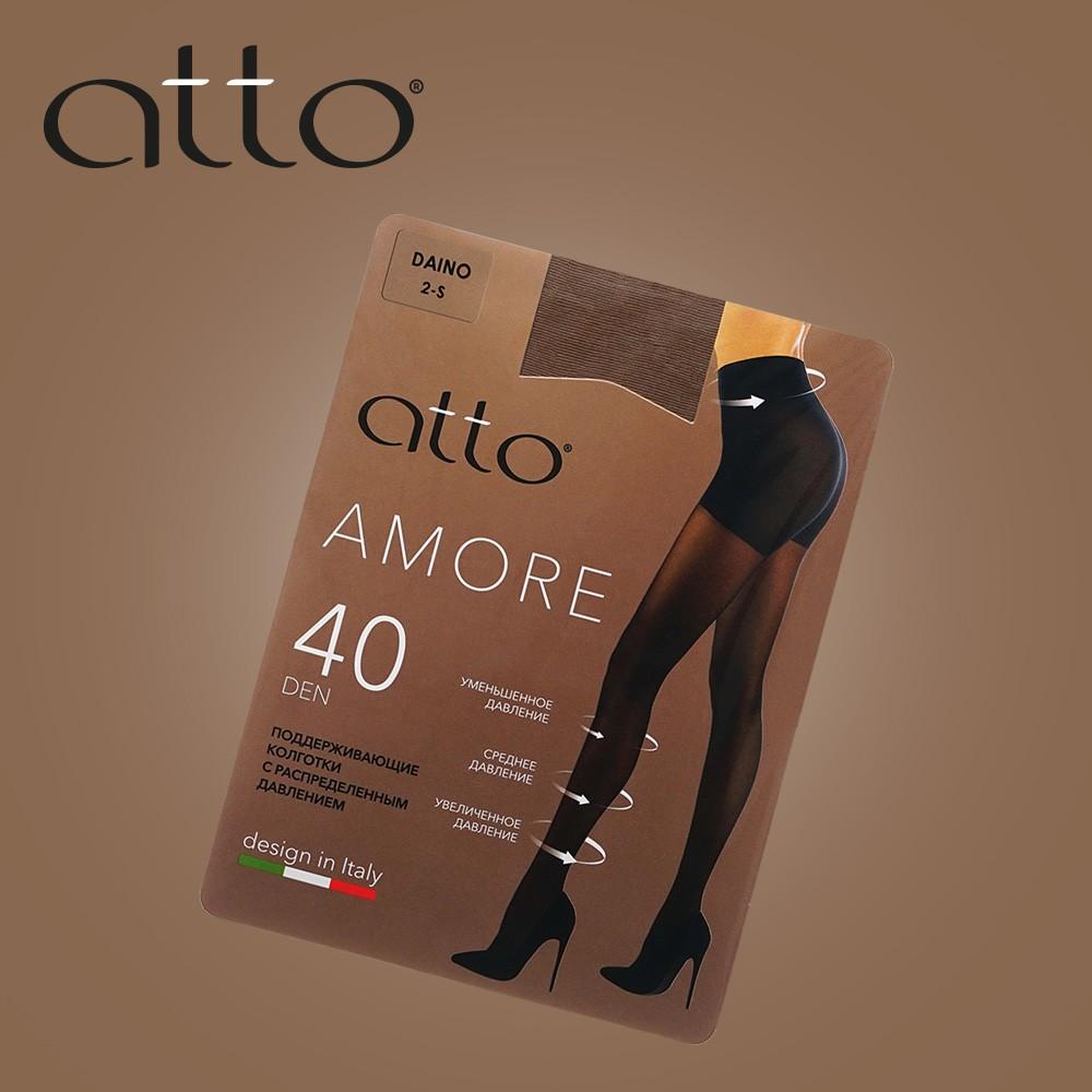 Женские поддерживающие колготки Atto Amore 40den Daino 2 размер. Фото 9.