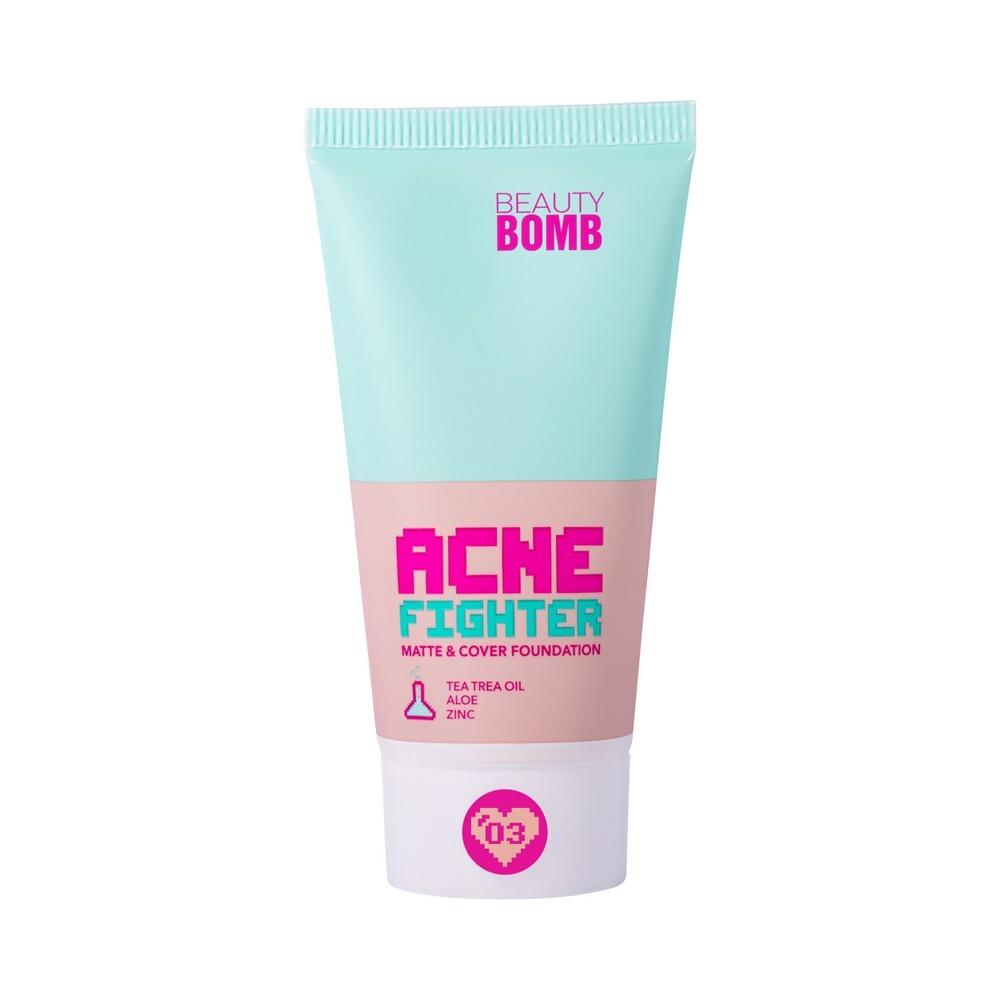 Тональный крем для лица Beauty Bomb Matte & cover foundation ACNE Fighter 03 25мл. Фото 1.