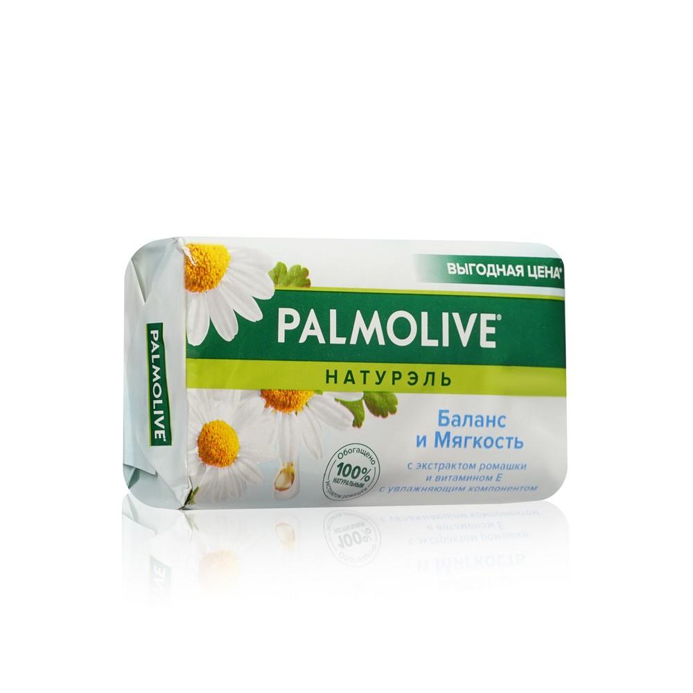 Туалетное мыло Palmolive Натурэль " баланс и мягкость " с экстрактом ромашки и витамином Е 150г. Фото 3.