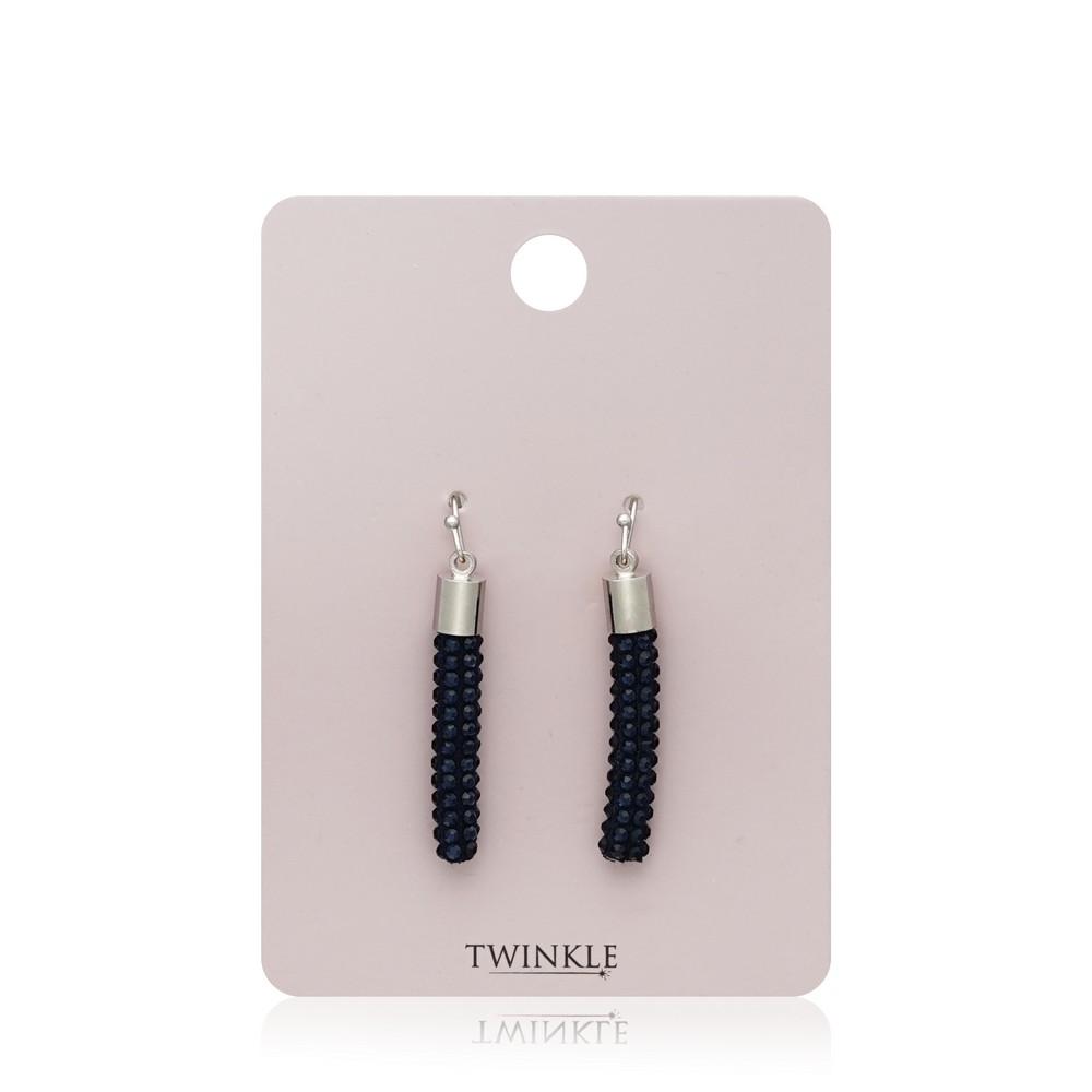 Серьги Twinkle " Dark Blue ".