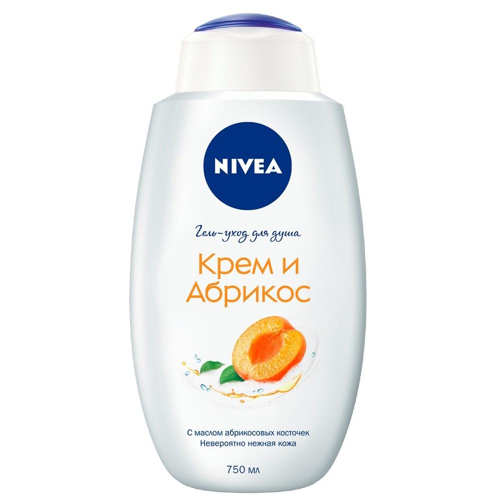 Крем - гель NIVEA для душа " молоко и абрикос " 750мл. Фото 1.