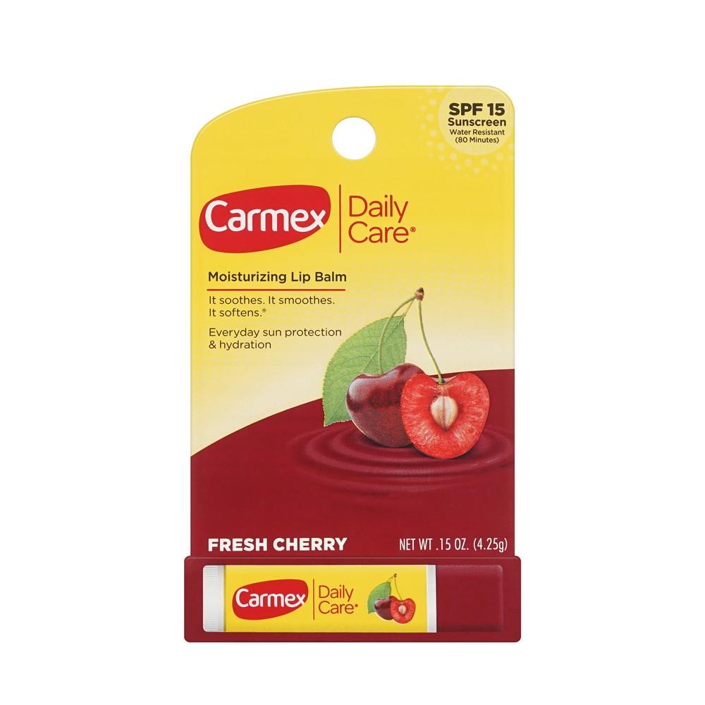 Бальзам для губ Carmex Daily Care Fresh Cherry SPF 15 4,25г. Фото 1.