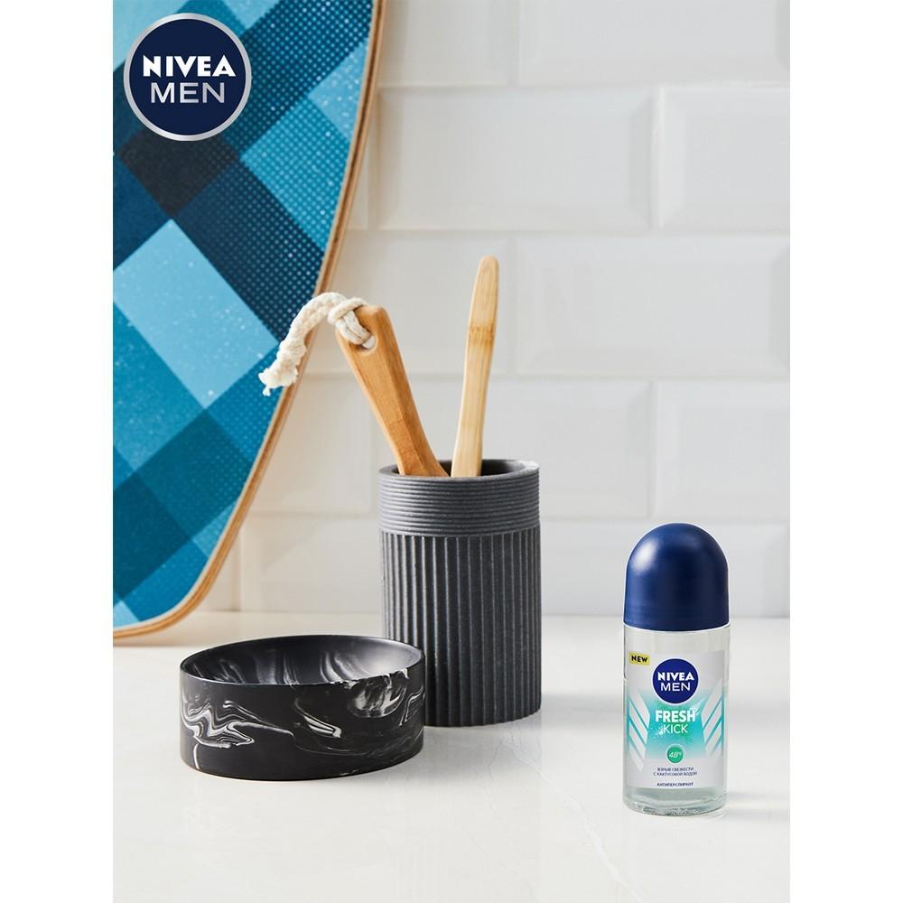 Мужской дезодорант - антиперспирант NIVEA Men " Fresh Kick 48ч " 50мл. Фото 8.