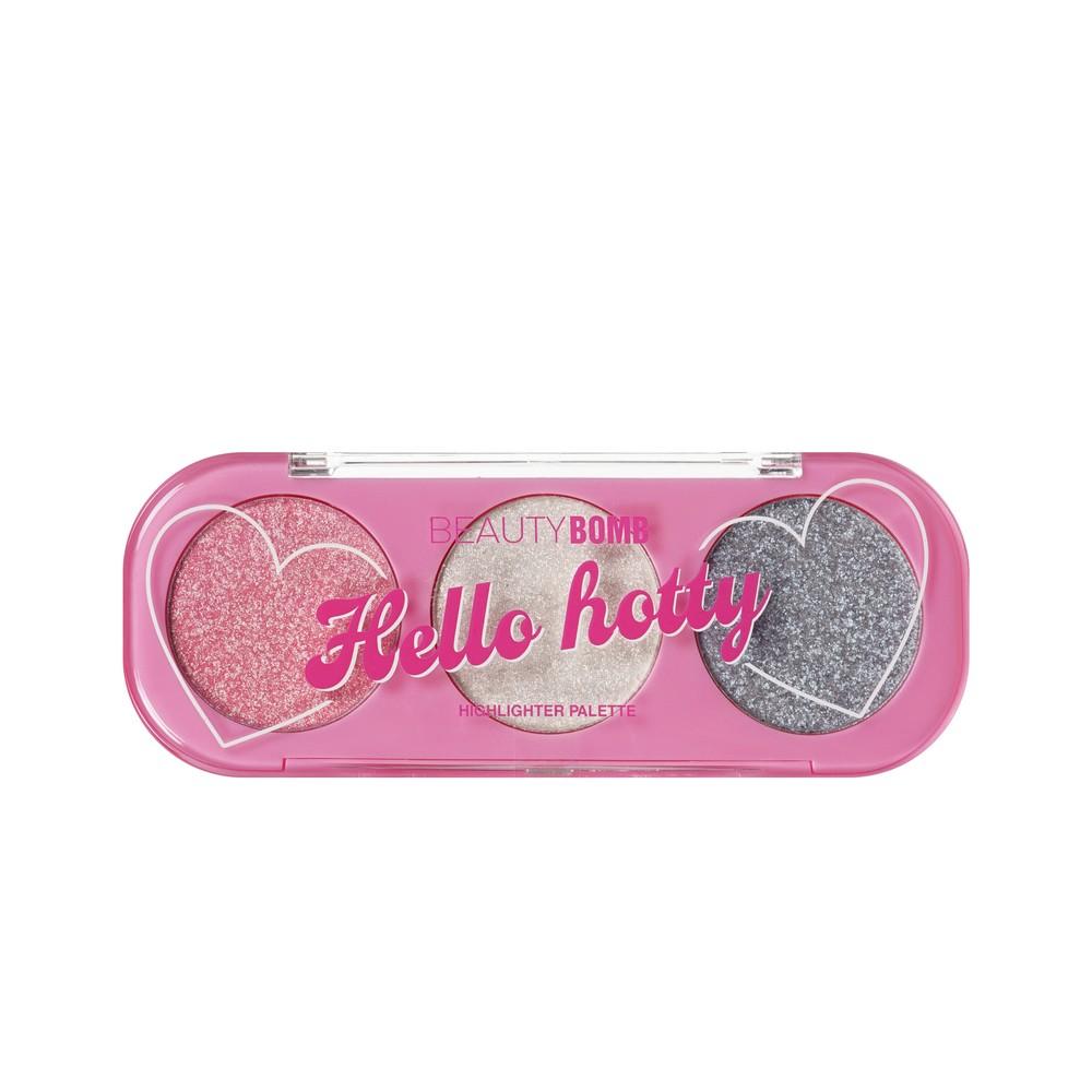 Хайлайтер для лица Beauty Bomb Hello hotty 01 3 оттенка 5,4г.