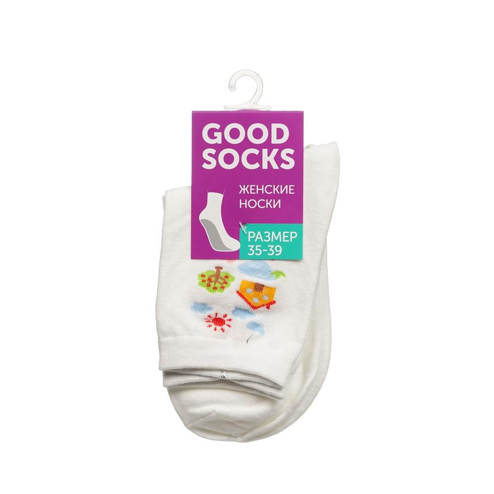 Женские носки Good Socks Дача Белый р.35-39. Фото 1.