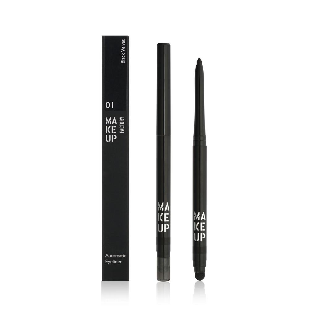 Автоматический карандаш для век Make Up Factory Automatic eyeliner 01 0,31г.