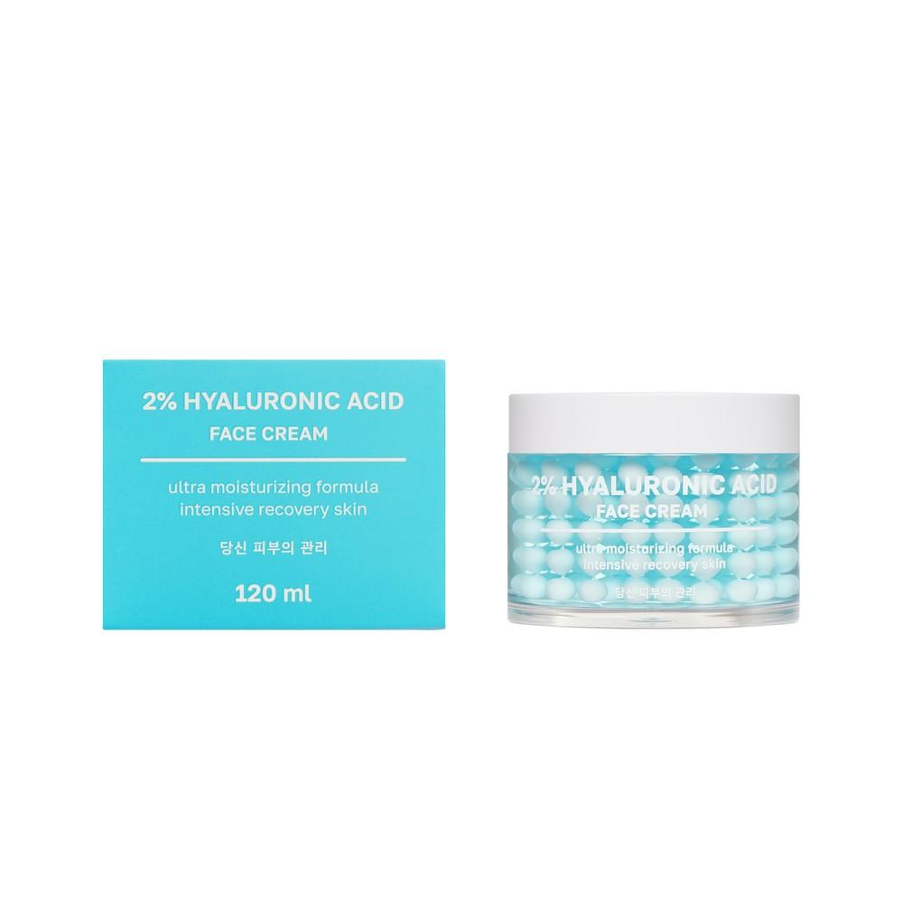 3D гиалуроновый крем для лица глубокое увлажнение NSC Aqua 3D Hyaluronic Deep Moisture Cream 120мл. Фото 1.