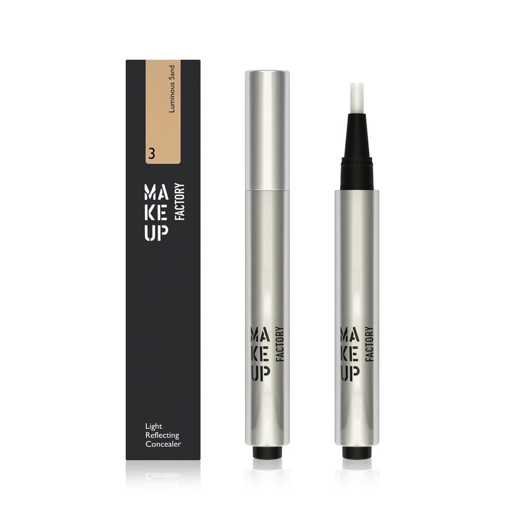 Светоотражающий консилер для лица Make Up Factory Light Reflecting Concealer 3 Luminous Sand 2,5мл. Фото 1.