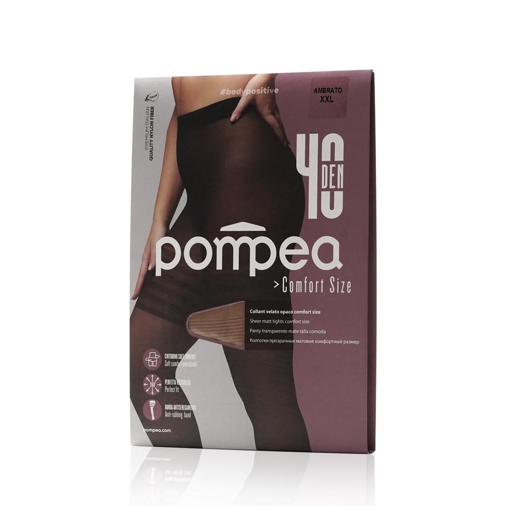 Женские колготки Pompea Comfort Size 40den Ambrato 6 размер.