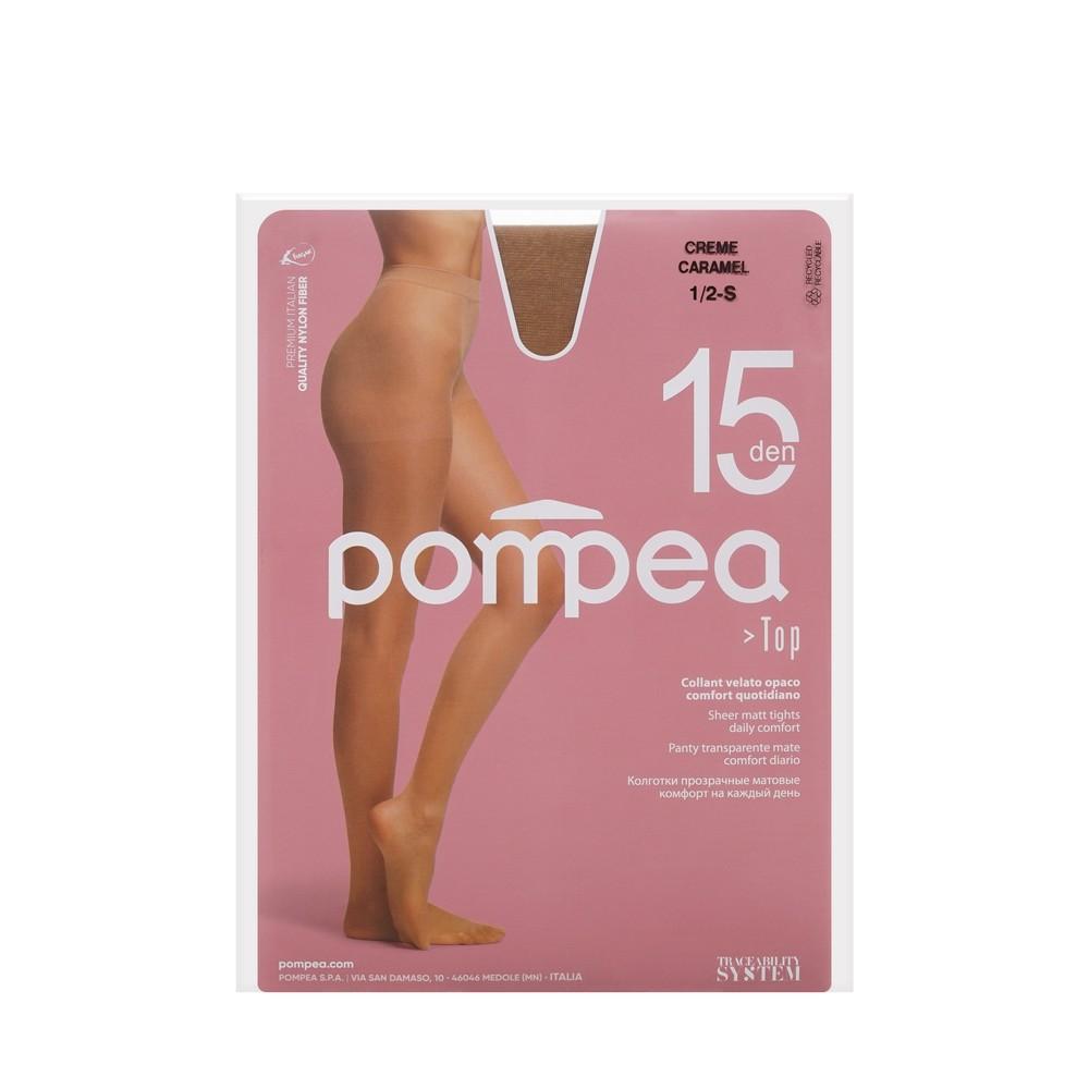 Женские колготки Pompea Top 15den Creme Caramel 1/2S.