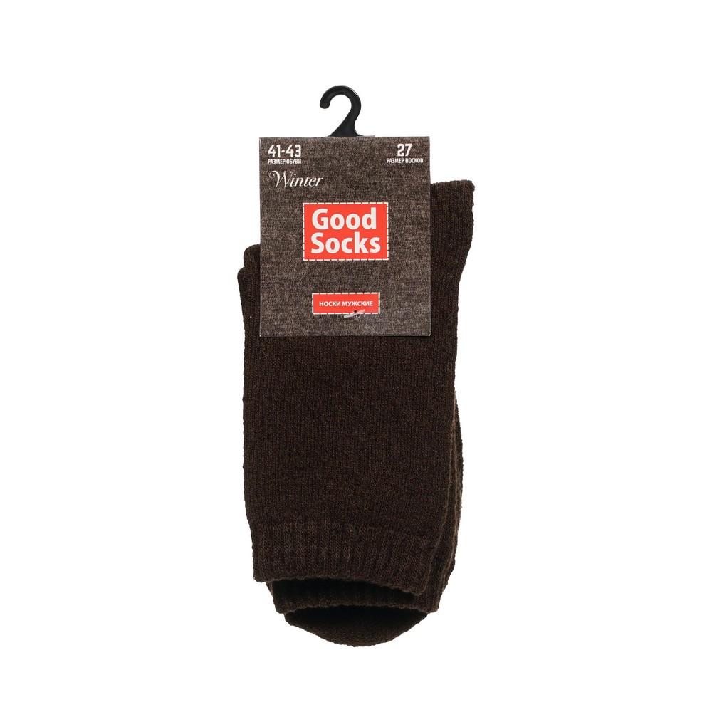 Мужские махровые носки Good Socks Winter Коричневый р.41-43.