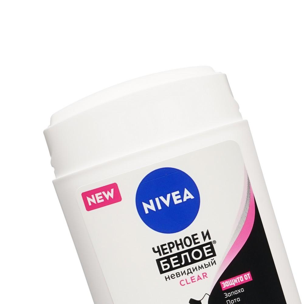 Женский дезодорант NIVEA Черное и Белое " Невидимый Clear 50мл. Фото 3.