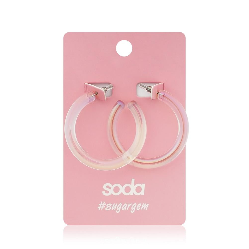 Серьги Soda " Holo rings ". Фото 1.