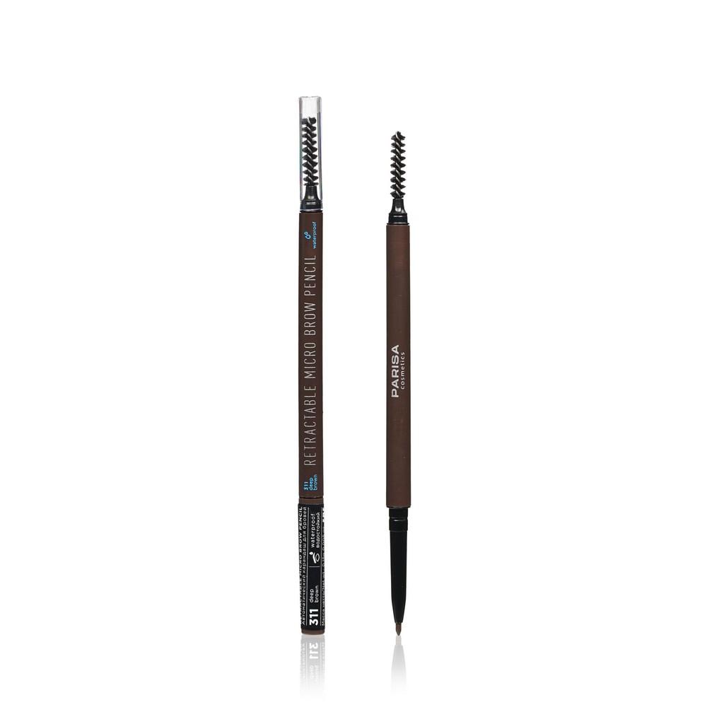 Автоматический карандаш для бровей Parisa Cosmetics Retractable Micro Brow Pencil 311 0,02г. Фото 1.