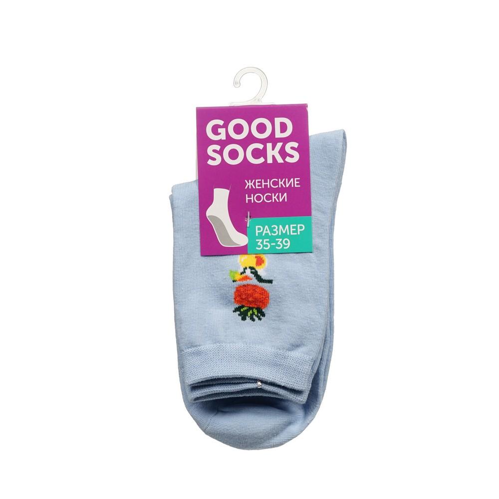 Женские носки Good Socks Ананас/сок/очки Синий р.35-39. Фото 1.