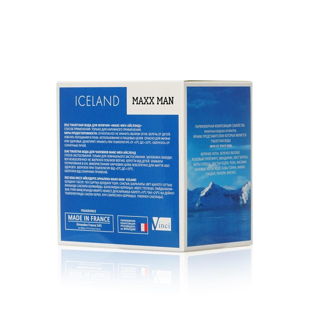 Мужская туалетная вода Maxx Man " Iceland " 100мл. Фото 4.