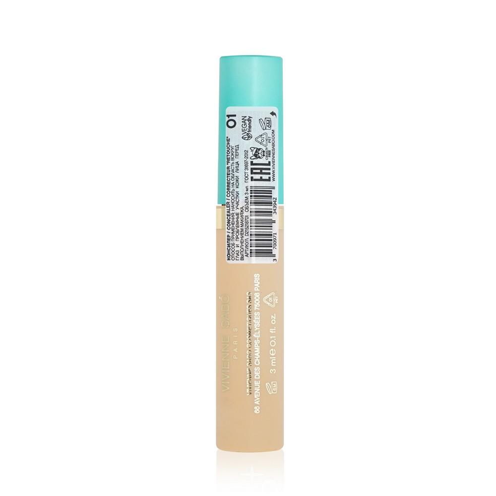 Консилер для лица Vivienne Sabo Retouche Concealer 01 3мл. Фото 3.