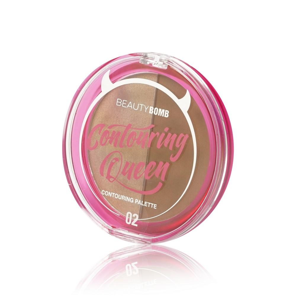 Палетка для контуринга лица Beauty Bomb Countouring Queen 02 8г. Фото 3.