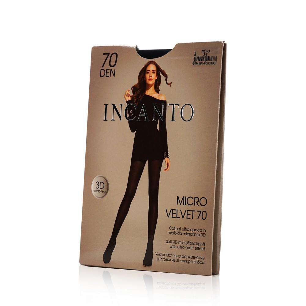 Женские колготки INCANTO Micro velvet 70den Nero 2 размер.