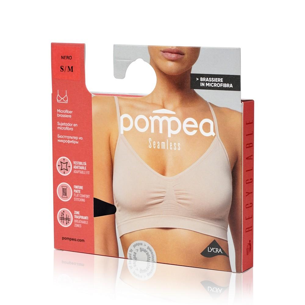 Женский бюстгалтер Pompea Seamless Brassiere , Nero , S/M.