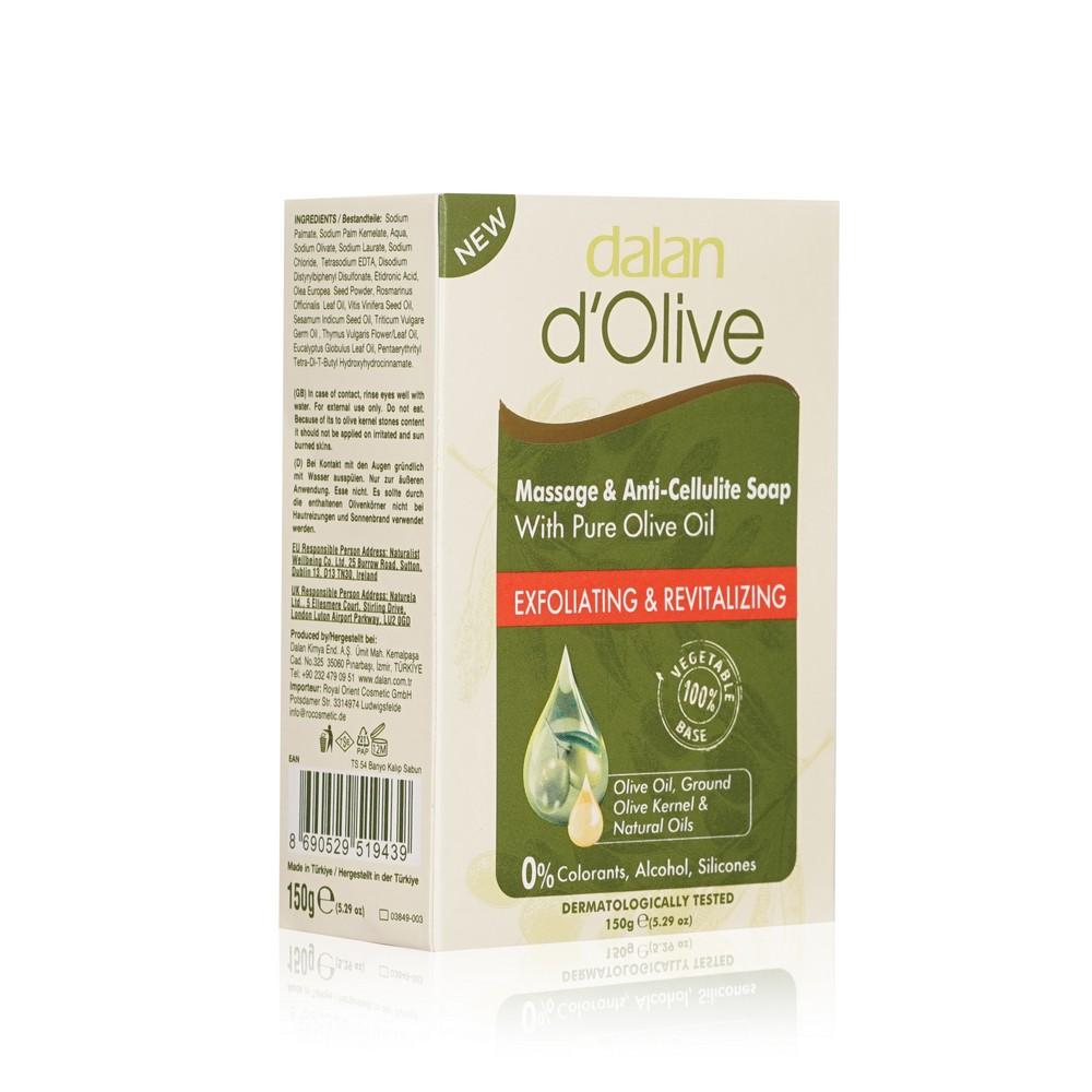 Мыло туалетное Dalan d'Olive " Massage & Anti-Cellulite Soap " 150г. Фото 3.