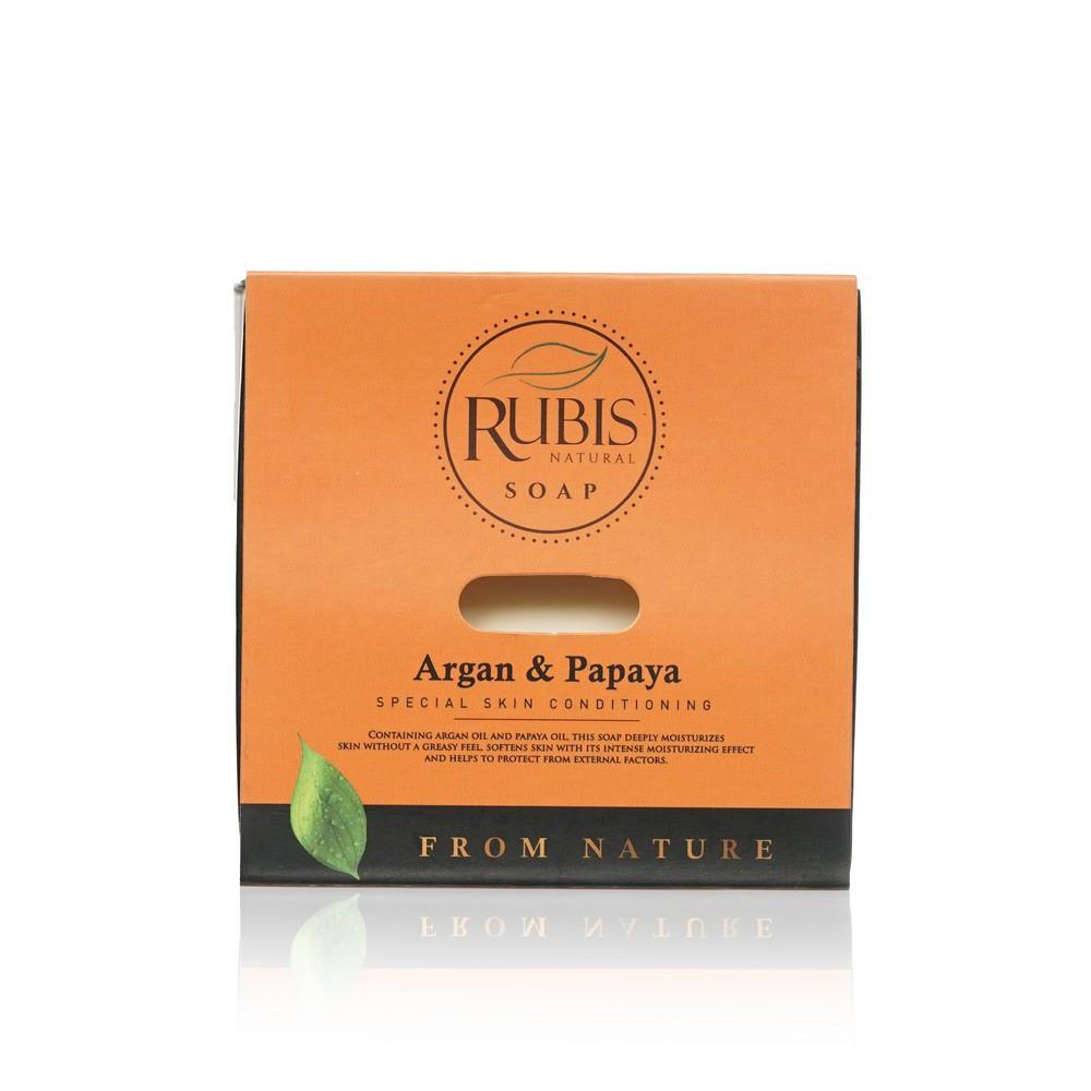 Мыло туалетное Rubis From Nature " Argan & Papaya " 125г.