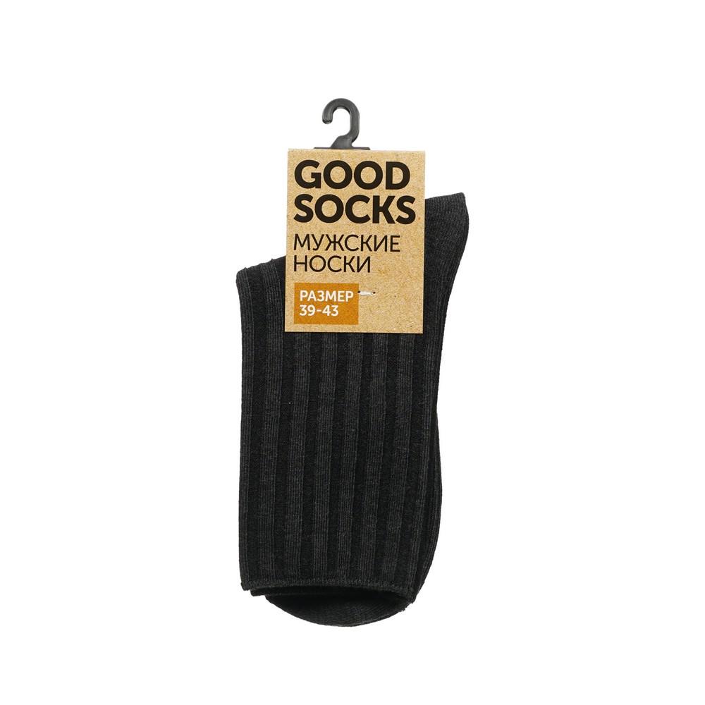 Мужские однотонные носки Good Socks WHW22582-23 Темно-серый р.39-43. Фото 1.