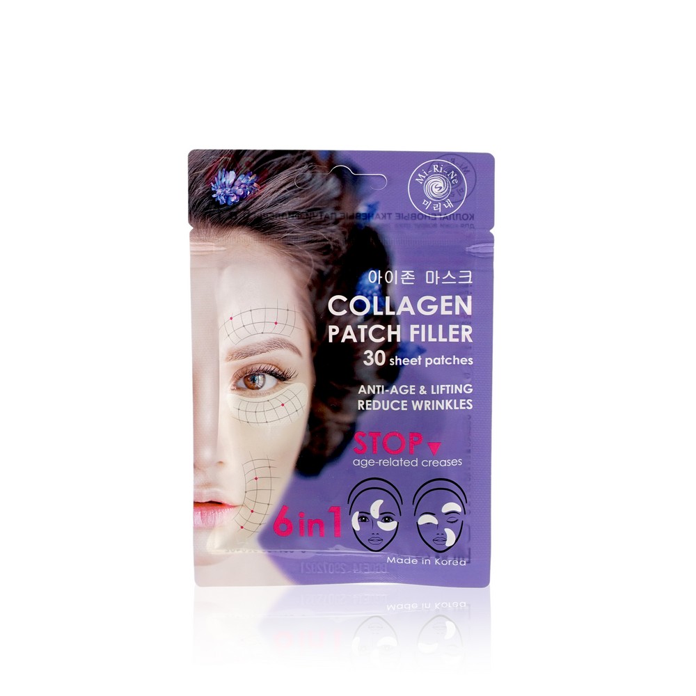 Коллагеновые патчи - филлеры для кожи вокруг глаз Mi-Ri-Ne Collagen Patch Filler 6 в 1 , 30шт