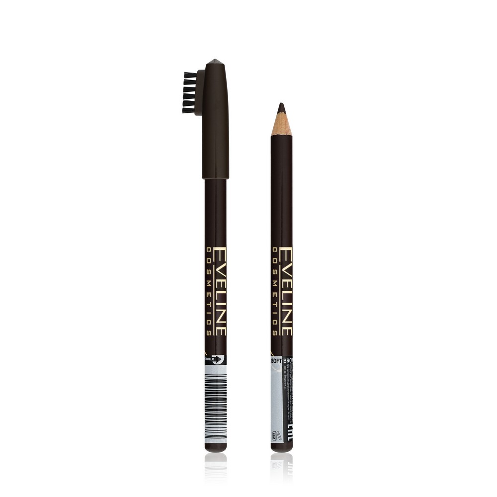 Карандаш для бровей Eveline EYEBROW PENCIL Soft Brown