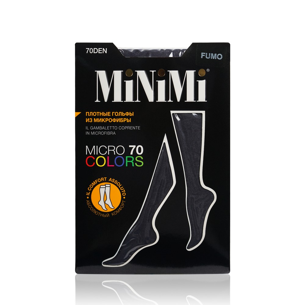 

Женские гольфы из микрофибры Minimi Micro Colors 70den fumo