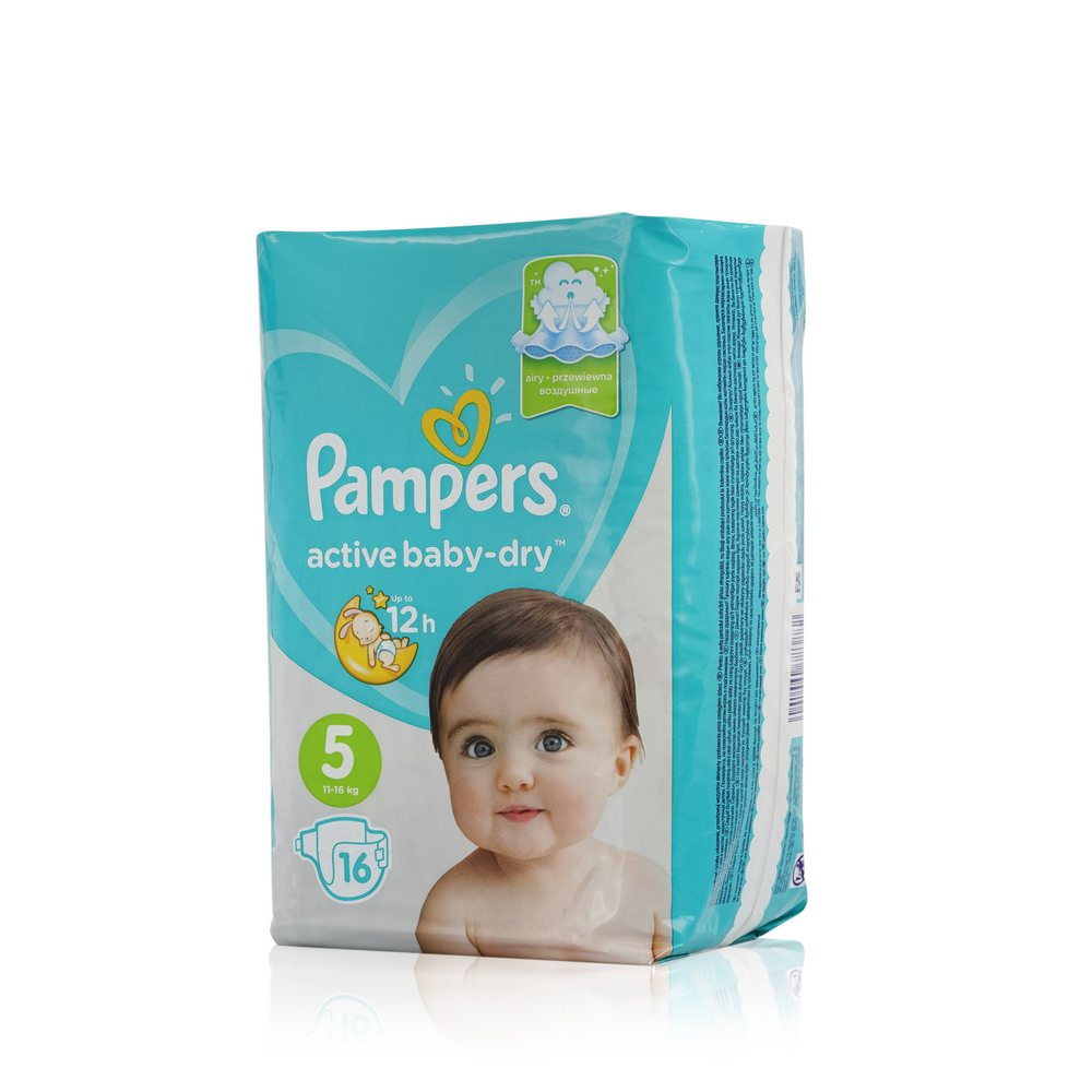 

Подгузники для детей Pampers Active Baby-dry 5 11-16кг 16шт