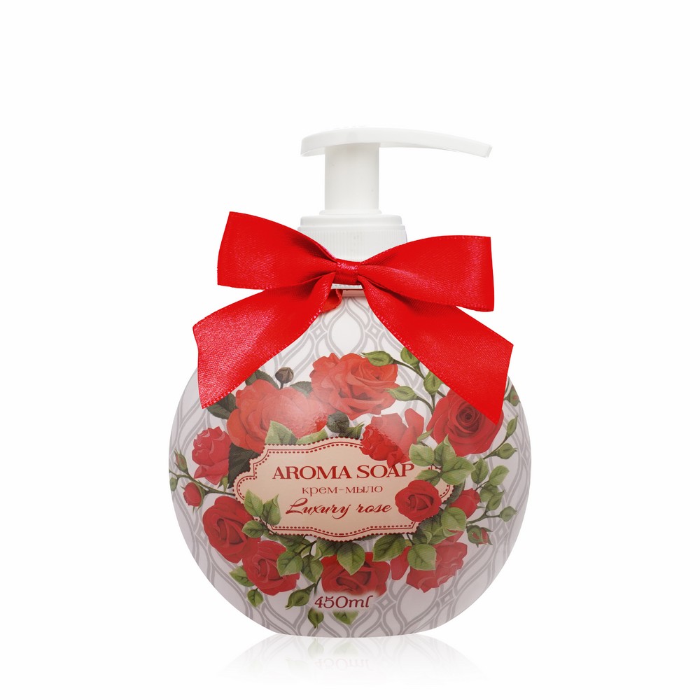 Жидкое крем - мыло Aroma Soap  Luxury Rose  450мл