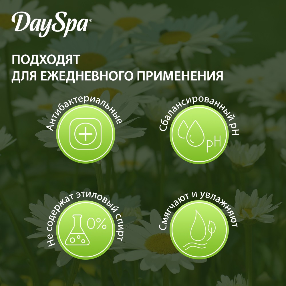 Влажные салфетки Day Spa антибактериальные 