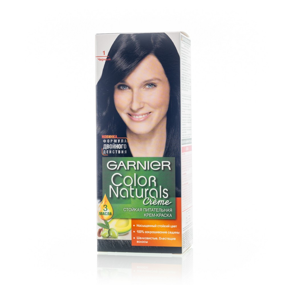 цена Крем - краска Garnier Color Naturals стойкая для волос 1 Черный