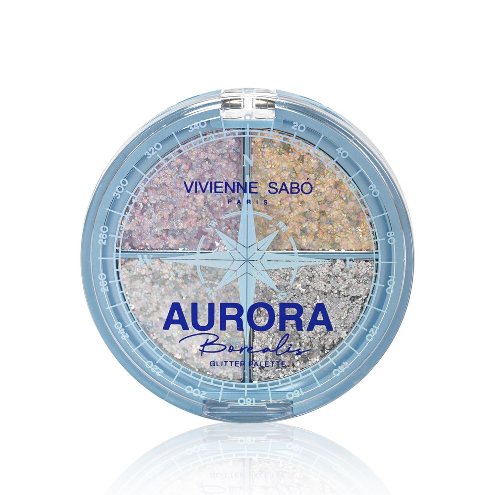 

Палетка глиттеров для век Vivienne Sabo Aurora Borealis 01 , 1,6г