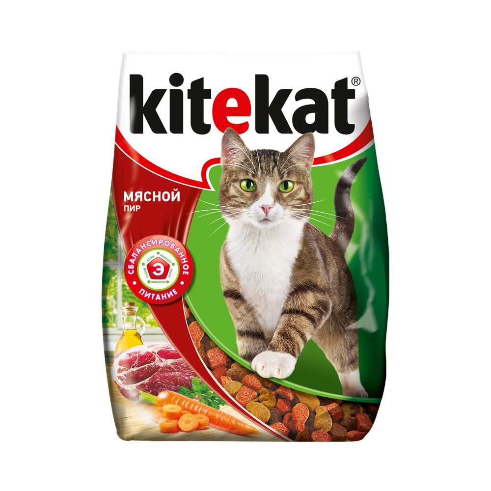 

Сухой корм для кошек Kitekat Мясной пир 350г