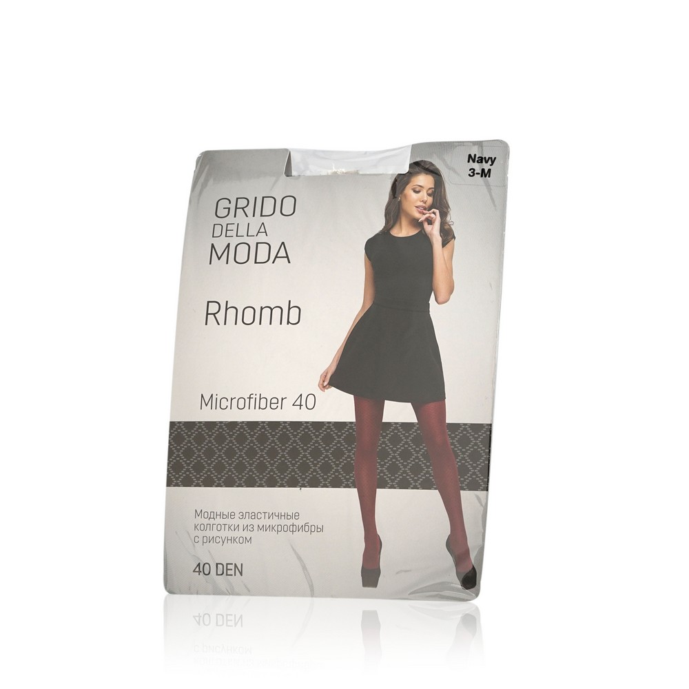 

Женские колготки Grido della Moda Rhomb 40den Тёмно-синие 3 размер