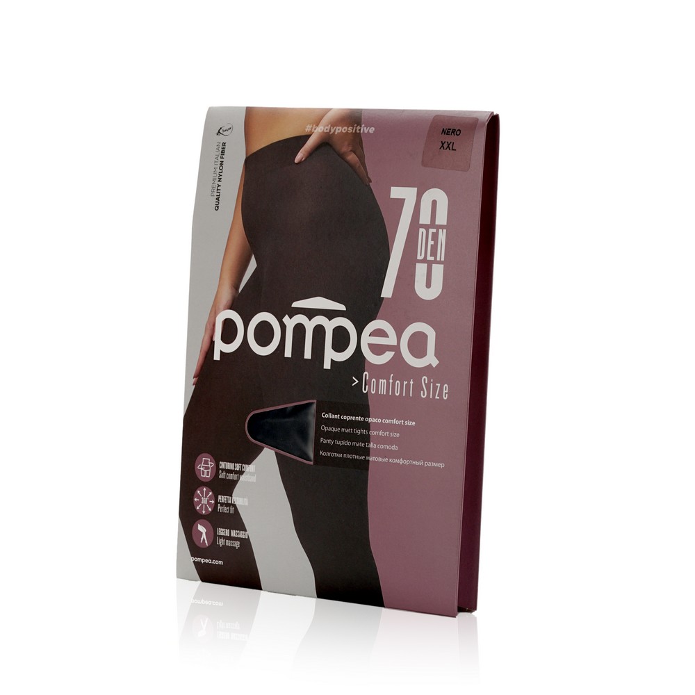 

Женские колготки Pompea Comfort Size 70den Nero 6 размер