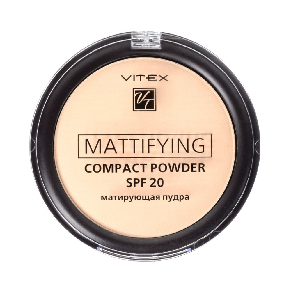 

Матирующая пудра для лица Vitex Mattifying compact powder 02 spf20 15г