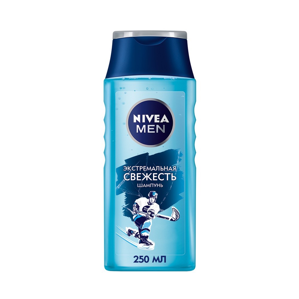 Шампунь Nivea Men Экстремальная свежесть для нормальных и склонных к  жирности волос 250мл - купить в интернет-магазине Улыбка радуги