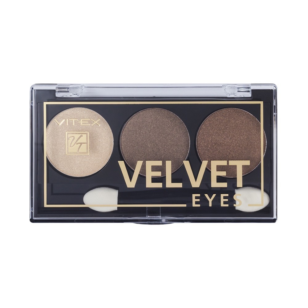 

Тени для век Vitex Velvet Eyes 04 Brown bronze