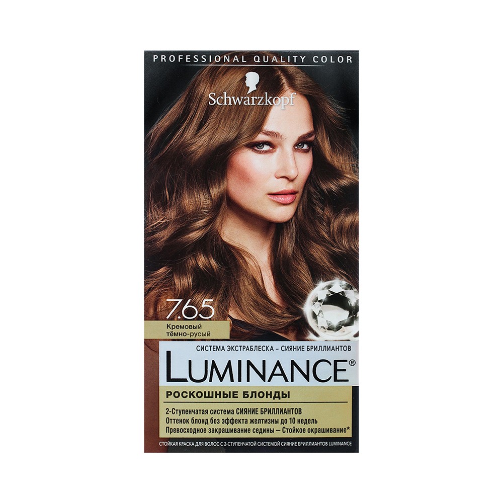 

Стойкая краска для волос Luminance 7.65 кремовый Темно-русый