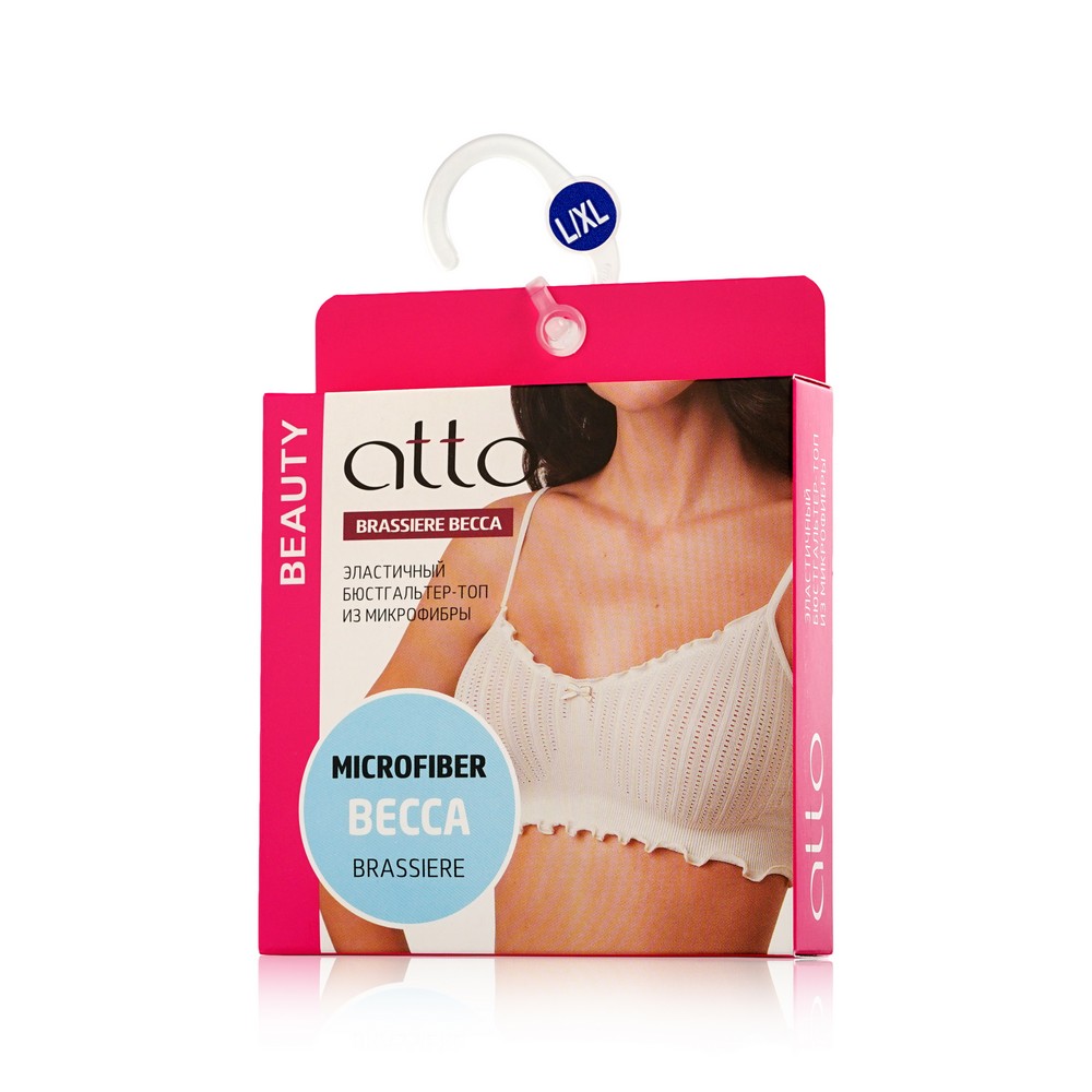 

Женский бюстгалтер - топ Atto Brassiere Becca из микрофибры Ванильный L/XL