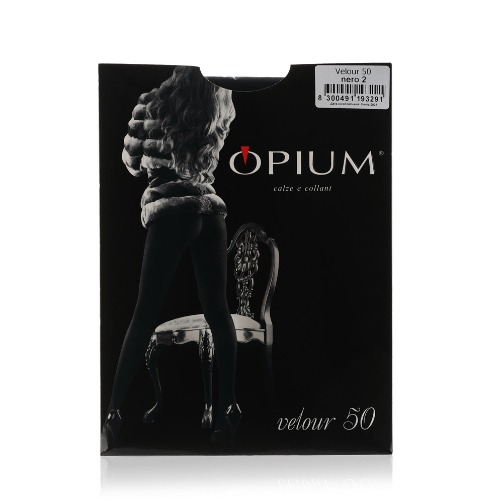 

Женские колготки Opium Velour 50den Nero 2 размер