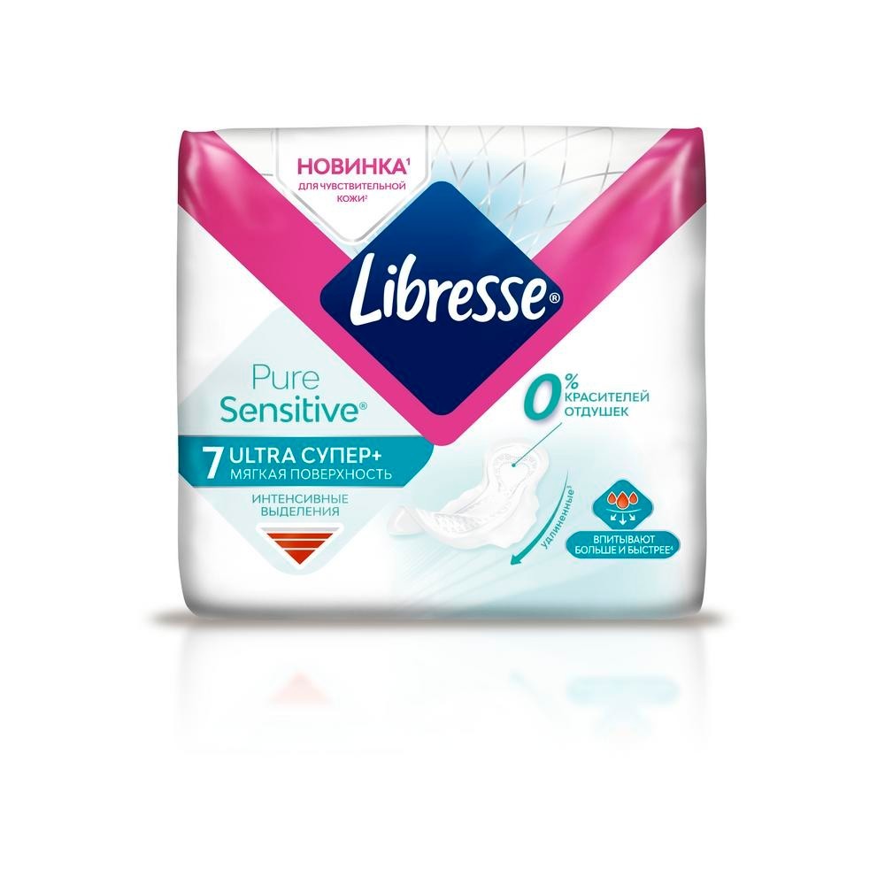 

Гигиенические прокладки Libresse Pure Sensitive Super 7шт