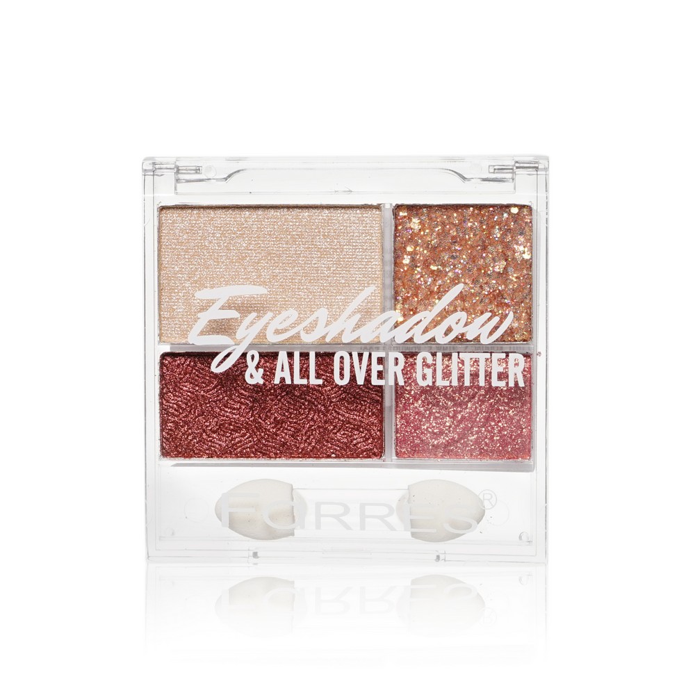 Палетка теней для век Farres All Over Glitter 01 4 цвета 5,9г