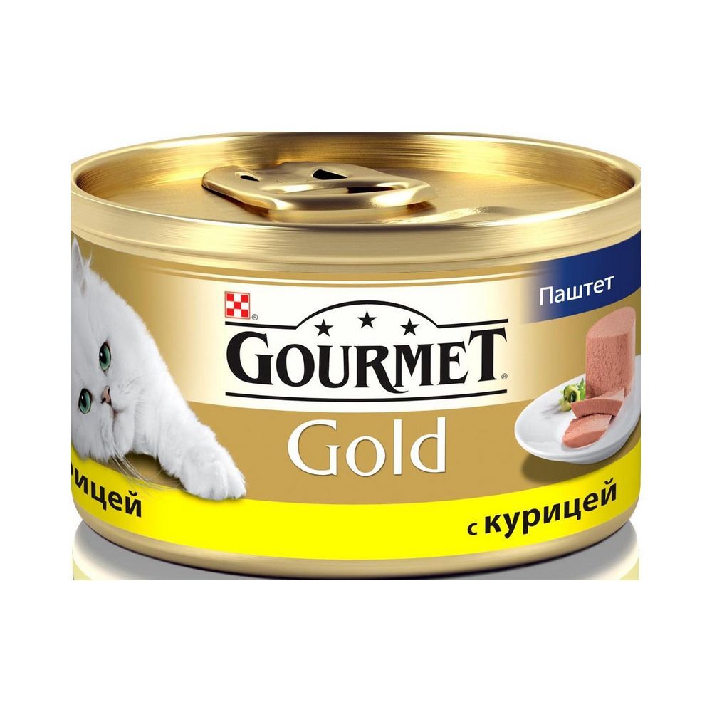 

Влажный корм для кошек Gourmet Gold паштет с курицей 85г