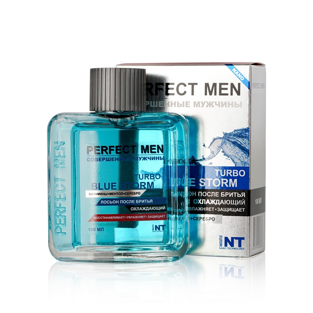 

Лосьон после бритья Perfect men " Turbo Blue Storm " охлаждающий 100мл